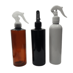 Flacon Pistolet blanc/marron/noir/rose 250ml