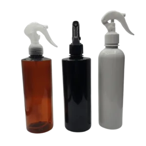 Flacon Pistolet blanc/marron/noir/rose 200ml