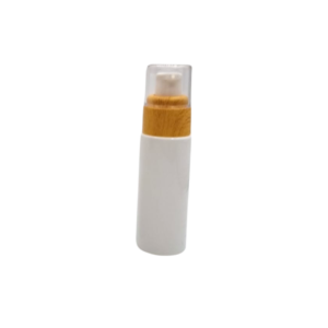 Flacons Laura Blanc Pump Bambou 30ml- Pack'Arijing - Emballages cosmétique