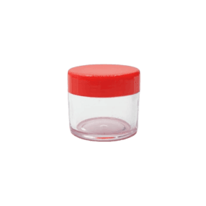 12 pièces Pot Plastique 20 g cap rouge