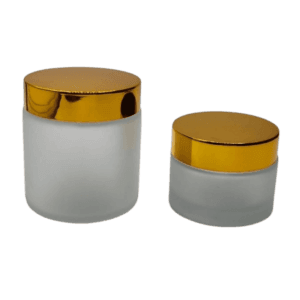 Pot en verre  (Transparent Sablé Noir  Marron) 20g