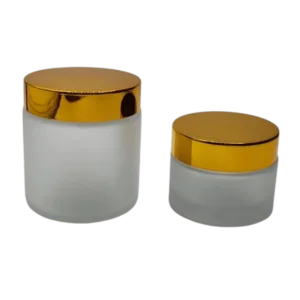 Pot en verre  (Transparent Sablé Noir  Marron) 20g