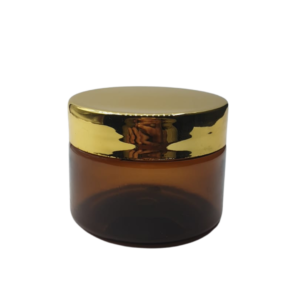 Pot plastique marron cap Doré 100g