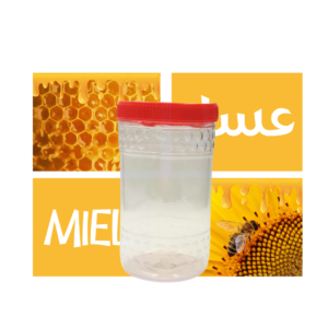 Pot plastique alimentaire (miel) 500g