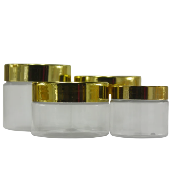 Pot Plastique Transparent Cap Doré 50g – Image 2