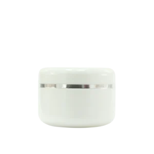 Pot plastique Bombé blanc 200g