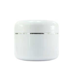 Pot plastique Bombé blanc 250g