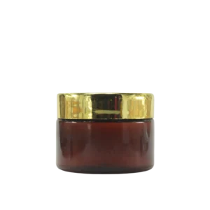 Pot plastique marron cap doré 150g