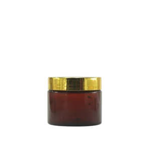 Pot plastique marron cap doré 100g