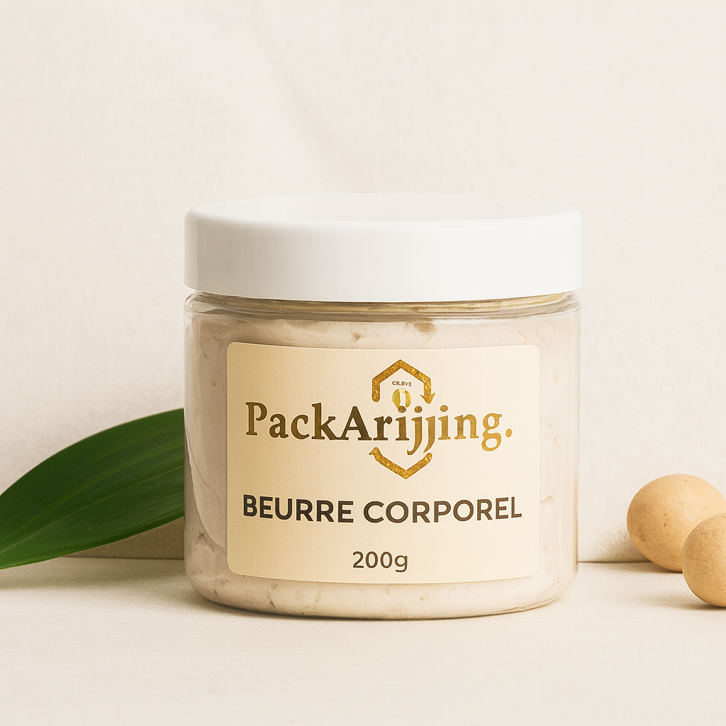 Pot transparent cap blanche 200g