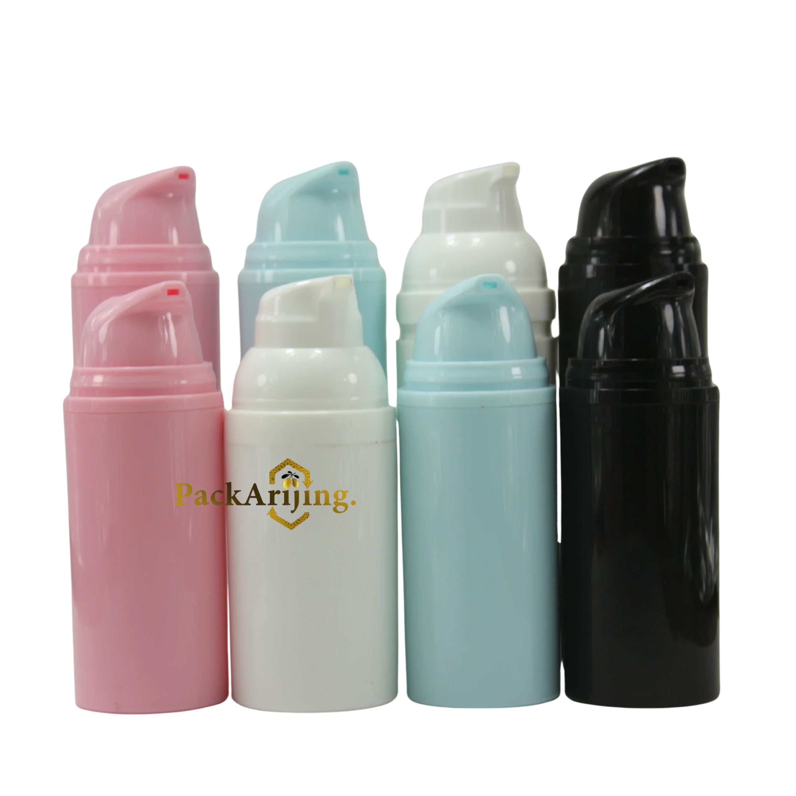 Flacons airless 30ml et 50ml pastel pour soins cosmétiques – PackArijing